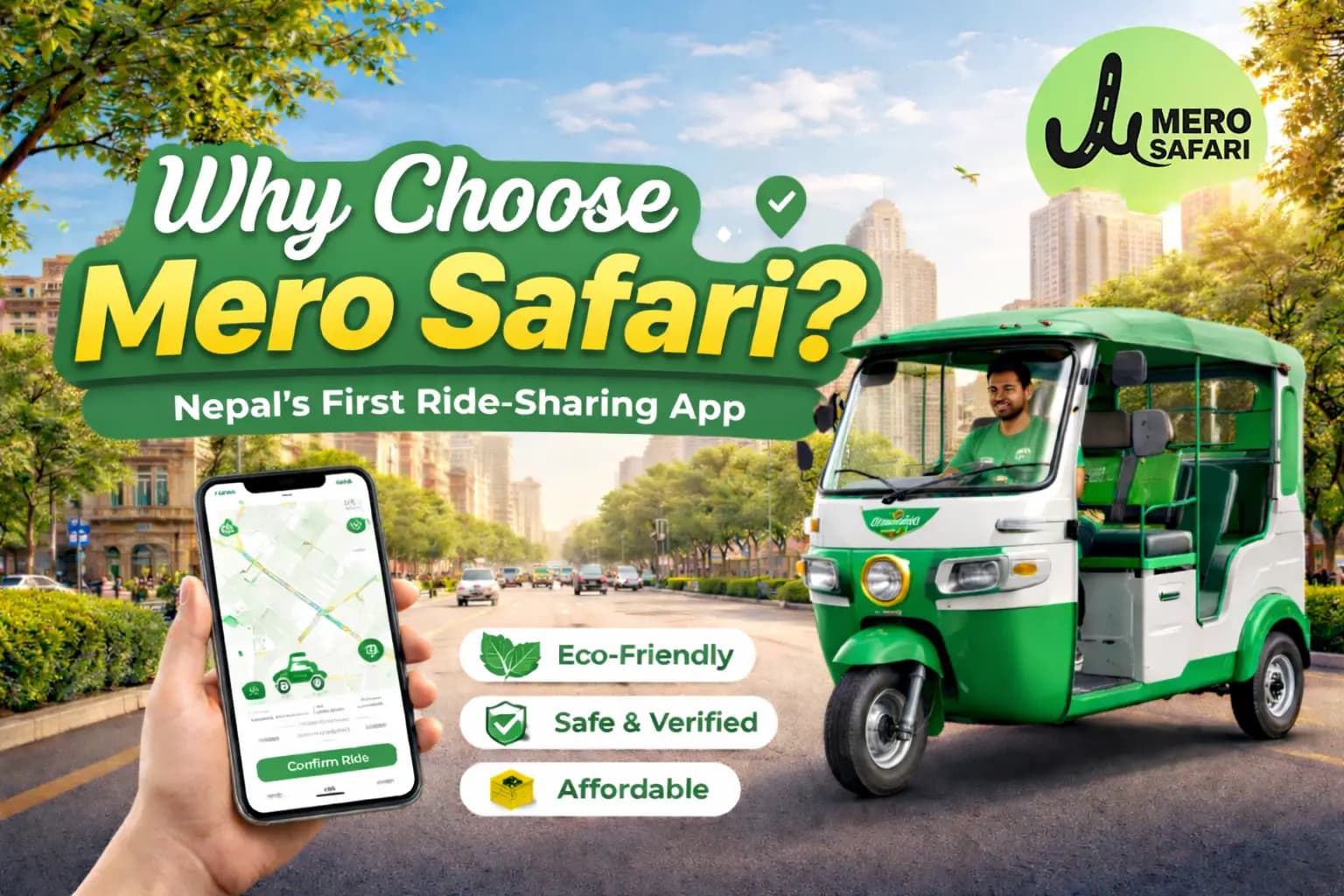 🚖 Why Choose Mero Safari: Nepal’s First Ride Sharing App